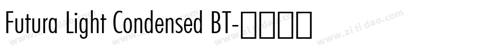 Futura Light Condensed BT字体转换